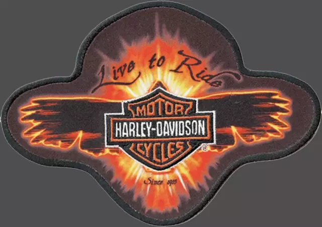 HARLEY DAVIDSON EMBER WING PATCH [4 5/8 inch Wide 3 1/4 inch]