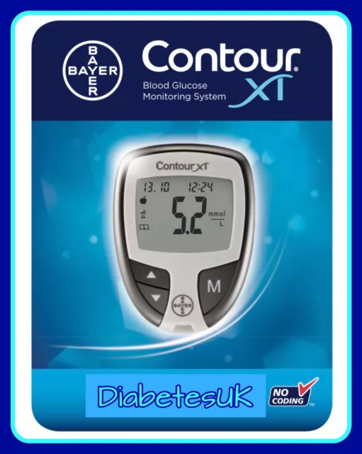 Contour XT Blood Glucose Meter - For Diabetics - Single Unit Meter Only