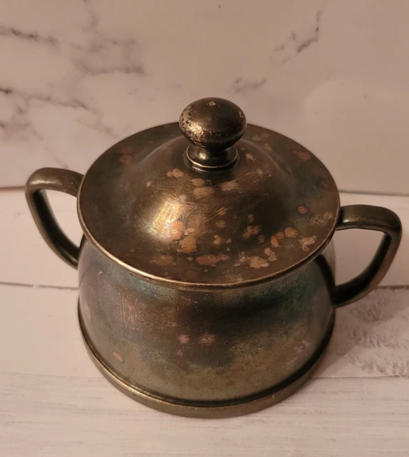 Vintage Wallace Hard Soldered 1928 Sugar Bowl with Lid