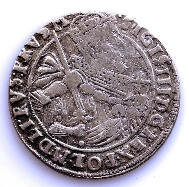 SC Pologne. Sigismond III. 18 groschen 1624. Bydgoszcz, Argent 6,9 g.