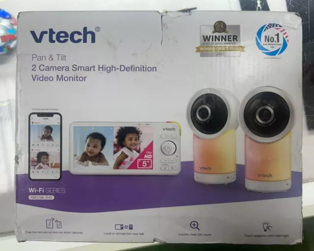 VTech - 2 Camera 1080p Smart WiFi 360 Degree Pan & Tilt - (B13)