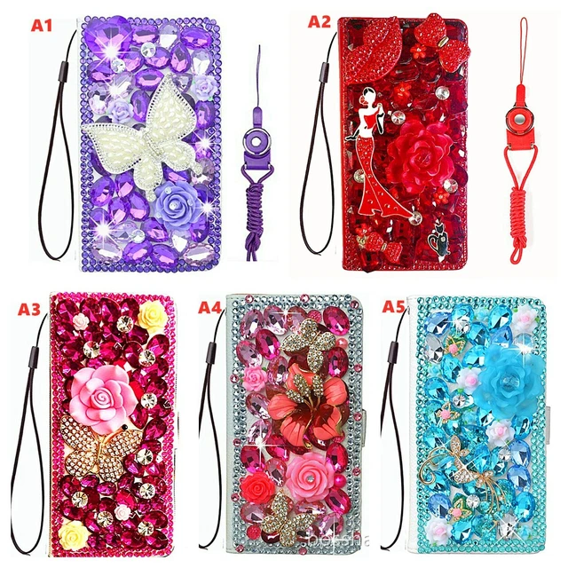 For Apple iPhone 12 Pro Max Case , Bling Sparkly Leather Wallet flip Phone Cover