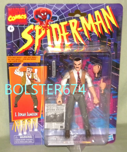 J. JONAH JAMESON Marvel Legends Retro Spider-Man Series 6" Figure Minor Creasing