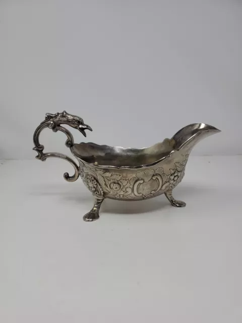 1950s Carbell & Co. Metal Gravy Boat Griffon Head Handle