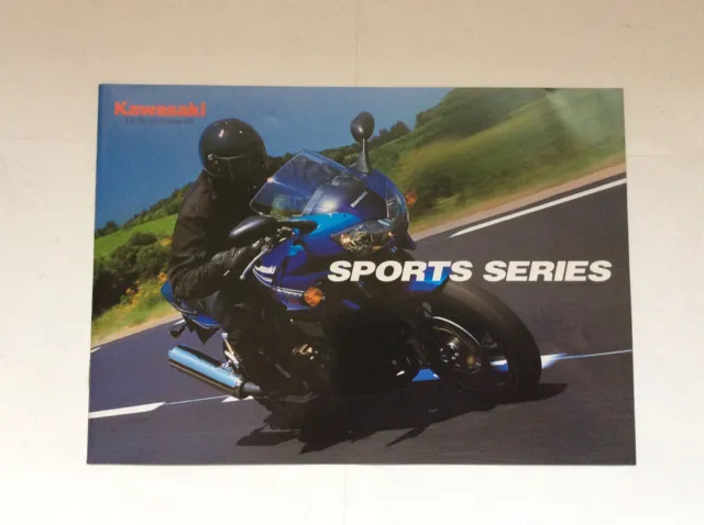Kawasaki Motorcycle  Sales Brochure Sports Series Zrx1200 Zr7 Er5 Gpz500S