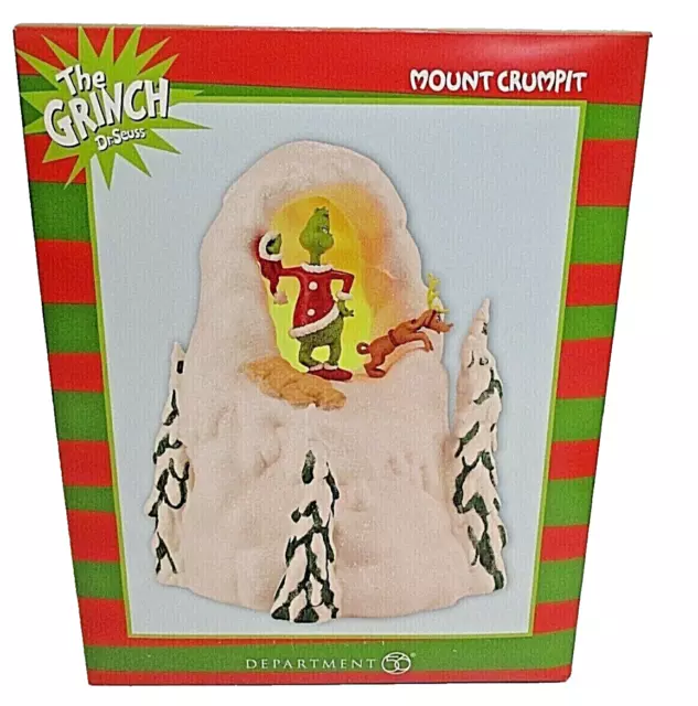 * MOUNT CRUMPIT  * RETIRED! NIB Dept 56 Dr. Suess  Grinch NEW !!! CRUMPET