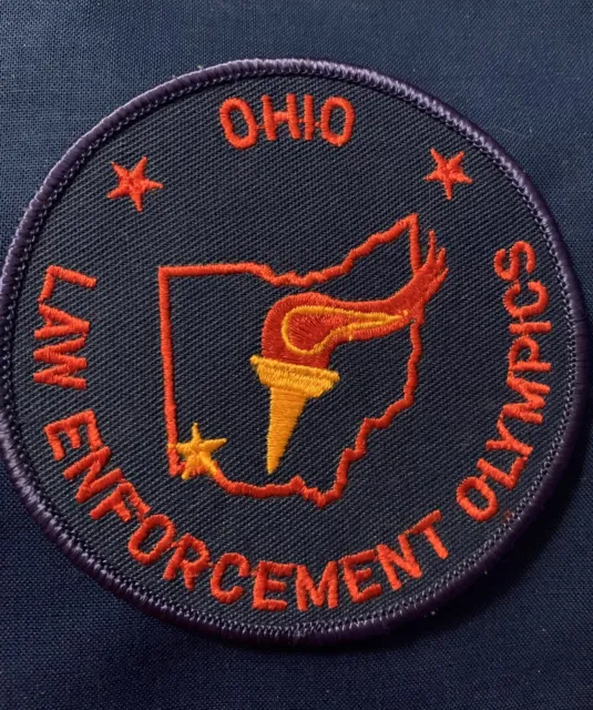 Vintage Ohio Oh Law Enforcement Olympics Police Circular Patch