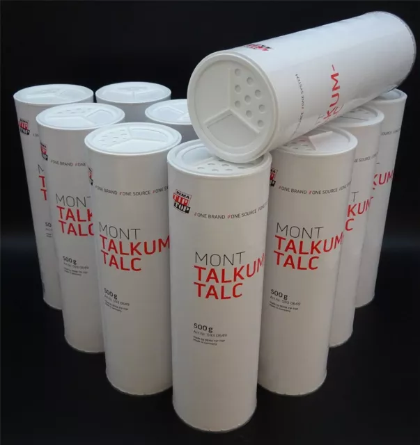 10x Talkum 500g Streudose Talc Talcum Talk Schlauch Reifen Reparatur TIP TOP