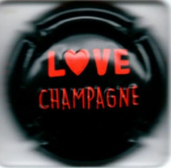 Capsule de champagne Générique Love estampée New