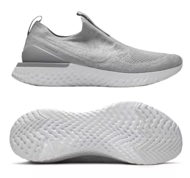 Epic phantom react deals flyknit wolf grey