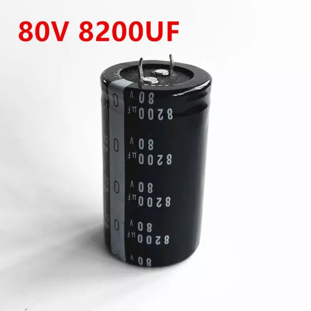8200mfd 8200uF 80V Aluminum Electrolytic Capacitor 2 Pins For Audio Filter