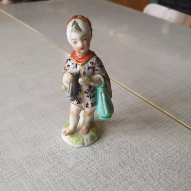 Joli Sujet En Porcelaine De Saxe Allemagne No Meissen