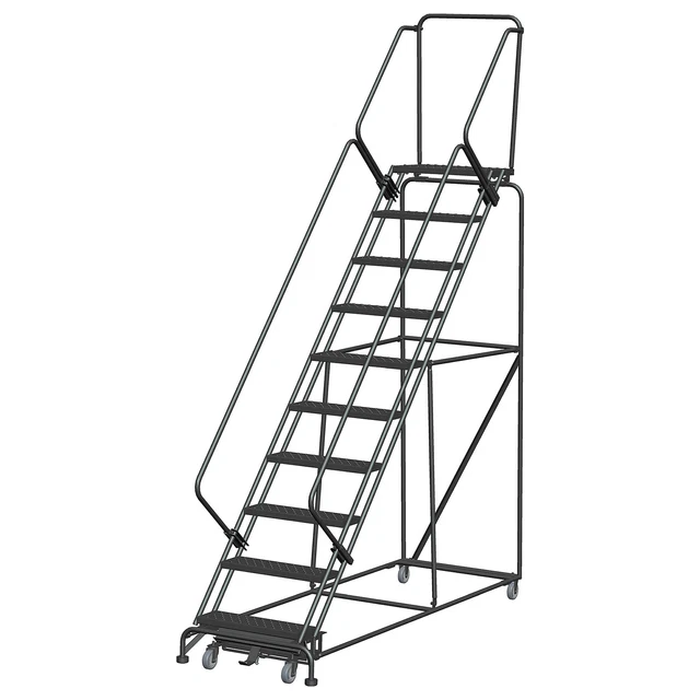 Ballymore Rolling Ladder Overall Height 133 in Steps 10 Cap 450 lb