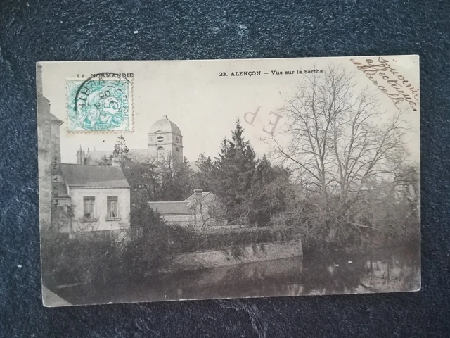 XH441 CPA circa 1905 Alençon - vue sur la Sarthe