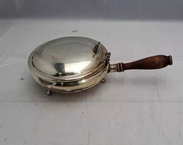 Vintage Silver Plated Silent Butler Hinged Wood Handle