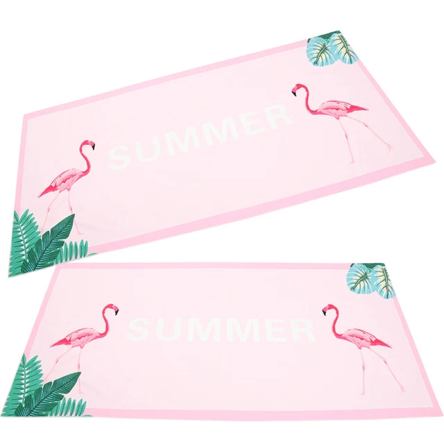 2 Pcs Beach Towel Quick Dry Bath Towels Microfiber Body Towel Sports