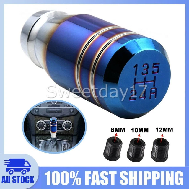 UNIVERSAL ALUMINUM MANUAL Gear Knob 5 Speed Shifter Car Stick Shift ...