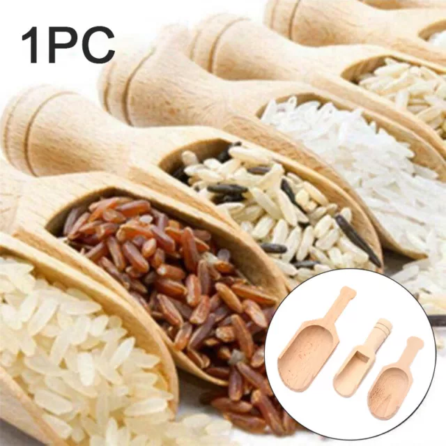 1 pz mini cucchiaini da caffè in legno condimento caramelle spezie sale da bagno spooH7
