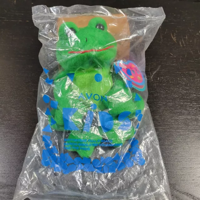 Tad Frog 1998 Avon March Birthstone Beanie Plush Collectible Tags Original Pkg