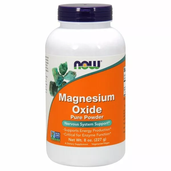 Magnésium Oxyde Poudre 237ml Par Now Foods