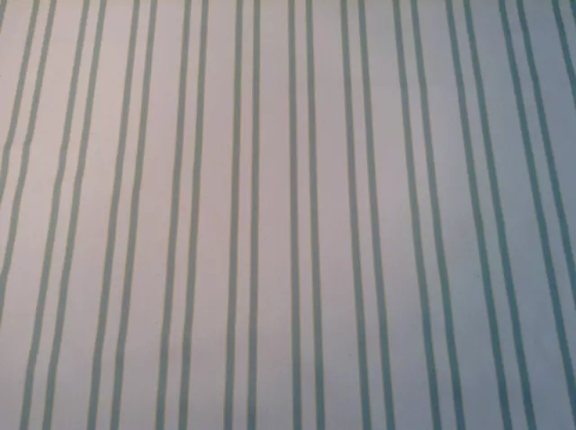 Barker Mint Cotton Ticking Stripe Fabric Curtain Blind Upholstery Craft