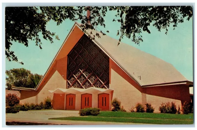 c1950's View Of First Baptist Church Bonham Texas TX Unposted Vintage Postcard