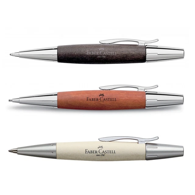 Portamine Faber-Castell E-Motion - Legno Di Pero Con Finiture Cromate, Mina 1.4 Mm - Design Ergonomico - Foto 5