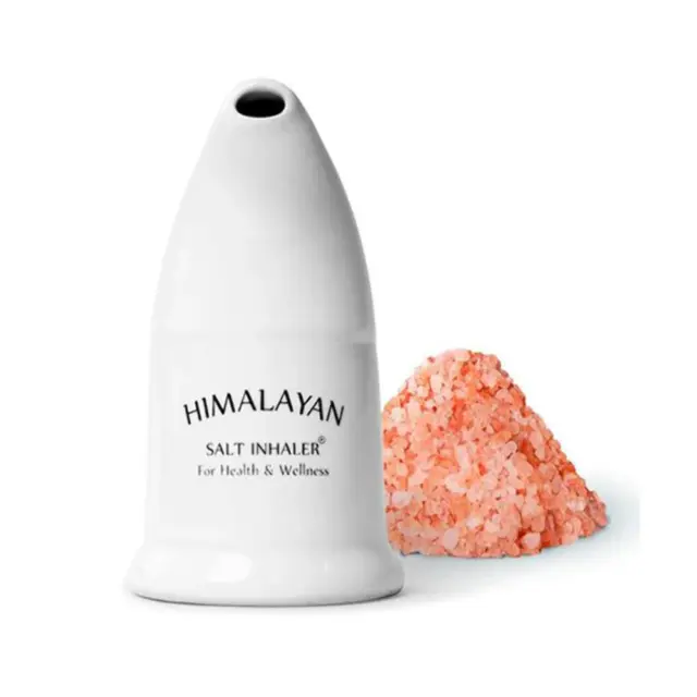 Himalayan Salt Inhaler Pipe And 125G Free Pure Natural Pink Rock Salt