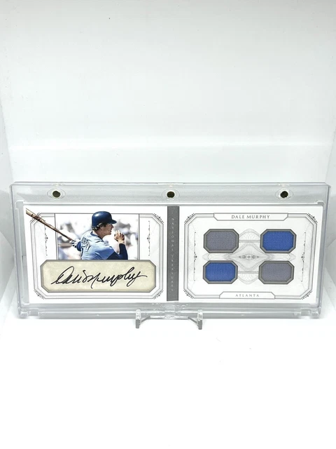 2015 National Treasures Dale Murphy Star Quad Jersey Relic Auto Booklet /10 2015 National Treasures Dale Murphy Star Quad Jersey Relic Auto Booklet /10
