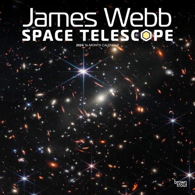 JAMES WEBB SPACE Telescope 2024 12x24" Monthly Square Wall Calendar