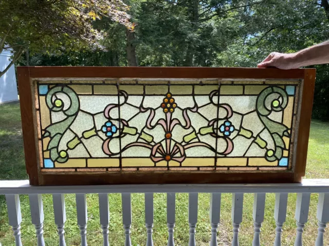 Victorian Leaded Stained Glass Window