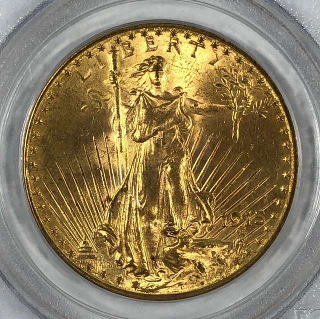 1915-S Saint Gaudens Twenty Dollar. PCGS MS64. Old Green label.