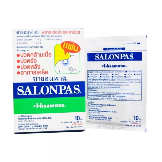 10 Pièces Salonpas Courbatures Soulagement de La Douleur Patch