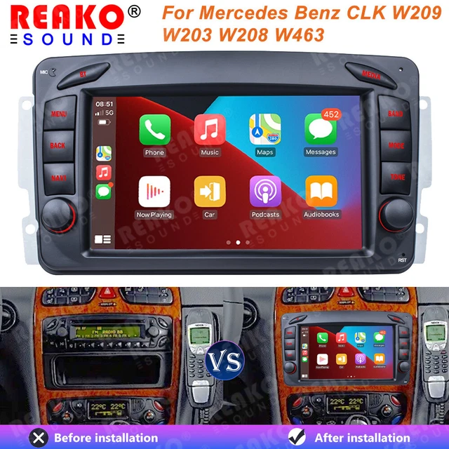 Android12 GPS Stereo For Mercedes Benz C CLK W203 W209 7" Car Radio WiFi CarPlay