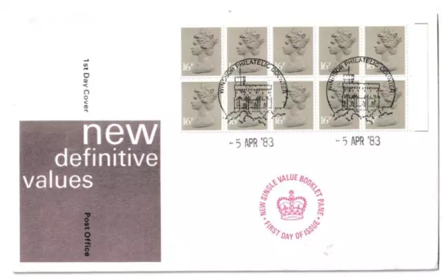 5/4/1983 UK GB FDC - Stamp Books: New Design - Windsor Special Postmark #1