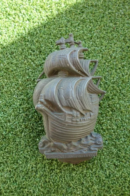 Early Brass Galleon Door Knocker "16th Century Galleon" 6.5 inches in length