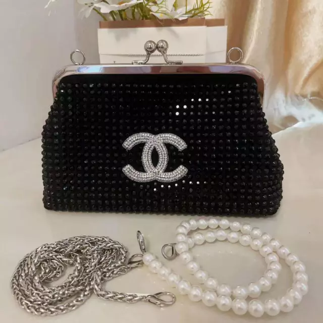 CHANEL-Caviar-Skin-2Way-Drawstring-Bag-Black-Gold-Hardware – dct-ep_vintage  luxury Store