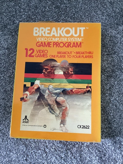 CARTOUCHE ATARI BREAKOUT VCS 2600 (en boîte, NON TESTÉE avec manuel