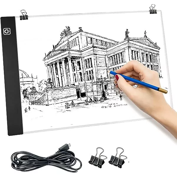 A4 LED Einstellbar Lichttisch Leuchttablet Tracing Lightpad Board Zeichenbrett