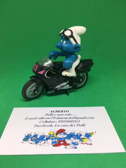 Puffi Smurfs Puffo Su Moto Custom