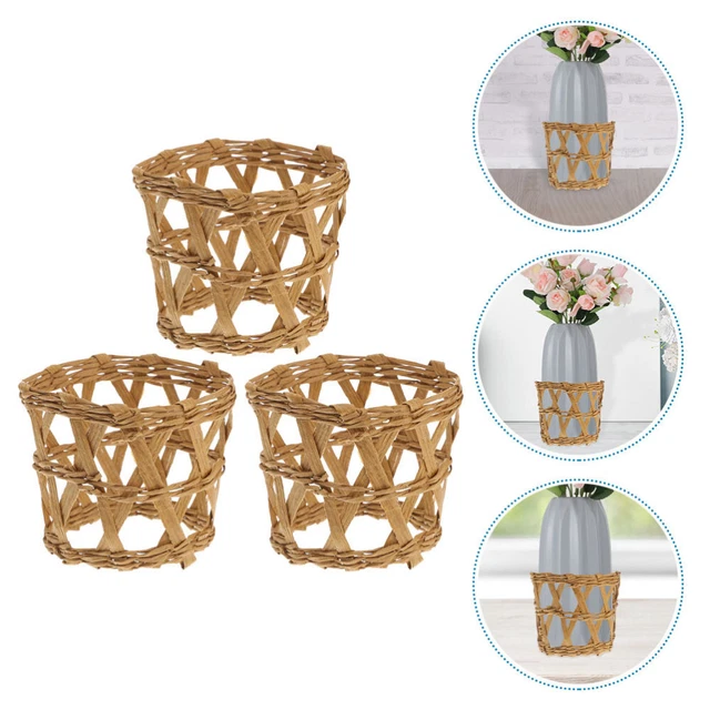 3 piezas Vaso de vidrio de tela Anti-Scald Covers Cup Cubierta protectora