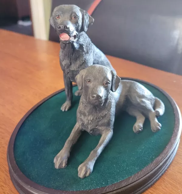 FRANKLIN MINT Labrador Retriever Sculpture COMPANIONS Figure Nigel Hemming FRANKLIN MINT Labrador Retriever Sculpture COMPANIONS Figure Nigel Hemming