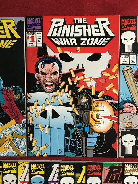 BEST on EBAY Punisher War Zone NM/NM+ Complete Run #1,2,3,4,5 THRU 16 RARE 1992