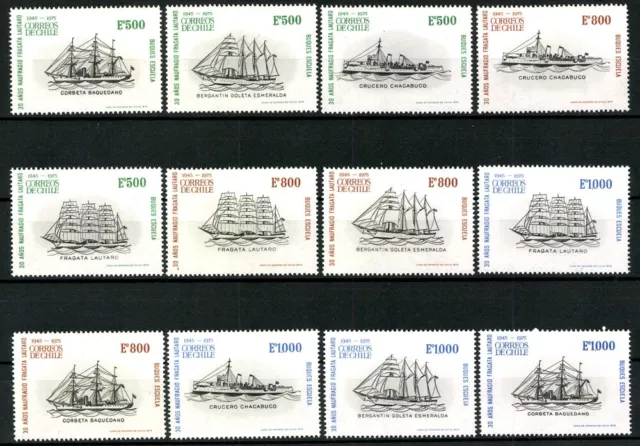 Chile, Schiffe, MiNr. 830-841, postfrisch - 691764