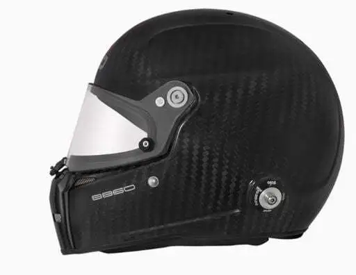 Stilo AA0710AG1N63 ST5 FN 8860-10 Carbon Racing Helmet w/HANS Post XX-Large 63CM