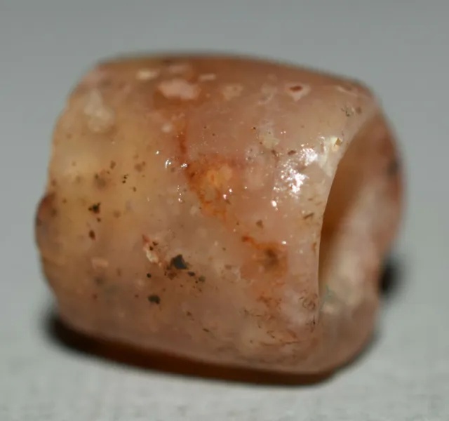 Ancient Excavated Carnelian Agate Stone Bead Collected From Mali, African Trade