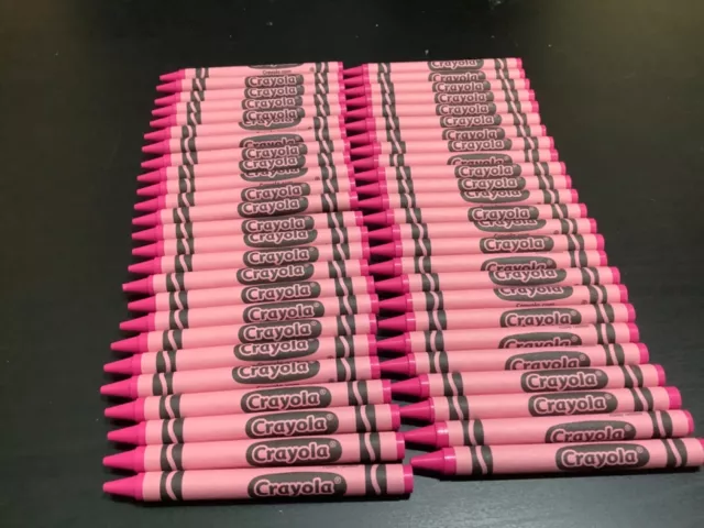 MinifigFans 50 Black Crayons Bulk - Single Color Crayon Refill - Regular  Size 5/16 x 3-5/8