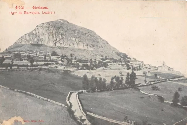 Cpa 48 Grezes Lozere