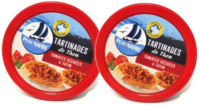 Thunfisch mit Tomaten und Thymian 2x 125g Petit Navire Rillettes Brotaufstrich