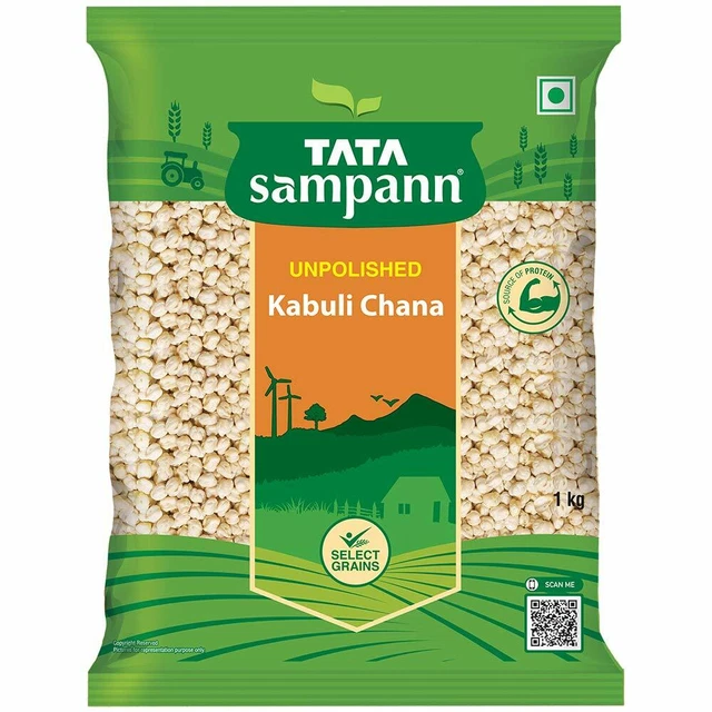 Tata Sampann Rozzo Kabuli Chana 1kg Grammi Fagiolo